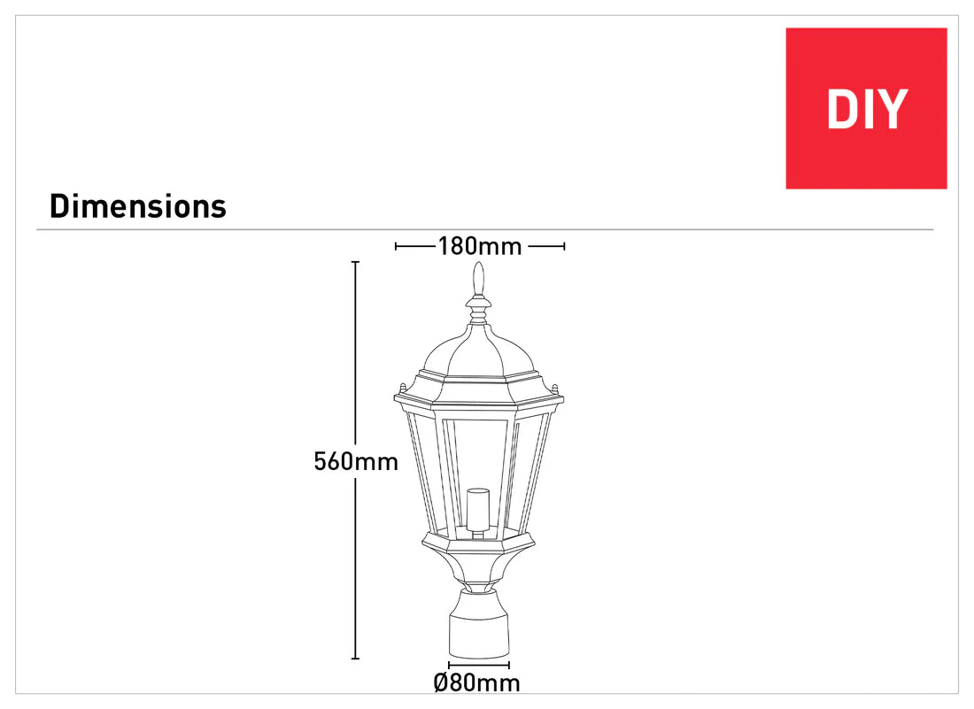 Mercator Tilbury DIY Shade Coach Light
