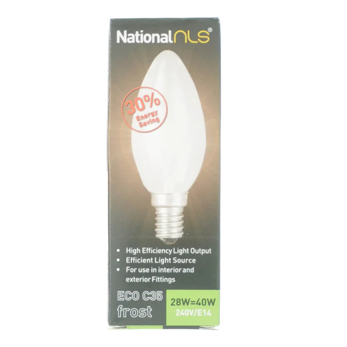NLS: Plain Candle lamps 240V 'Halogen'