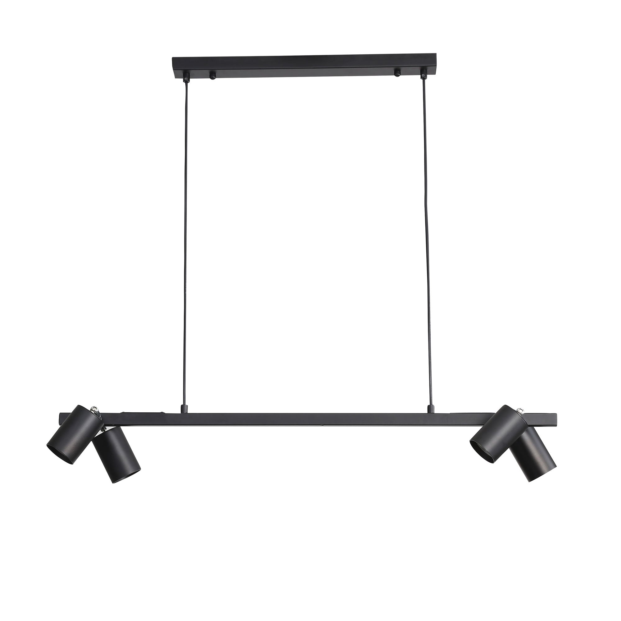 Oriel Lighting BRIDGE 4 Black Linear Spotlight Pendant