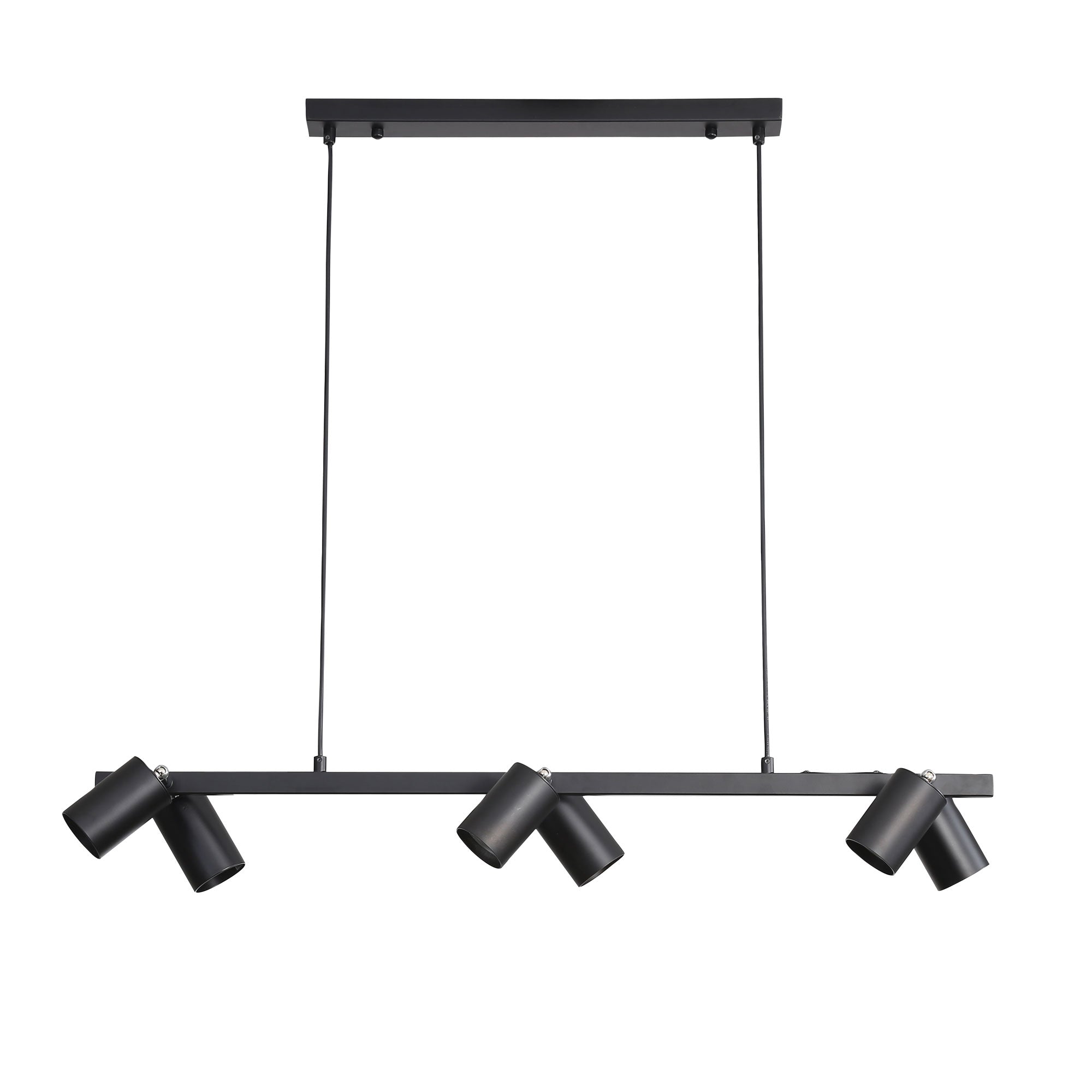 Oriel Lighting BRIDGE 6 Black Linear Spotlight Pendant