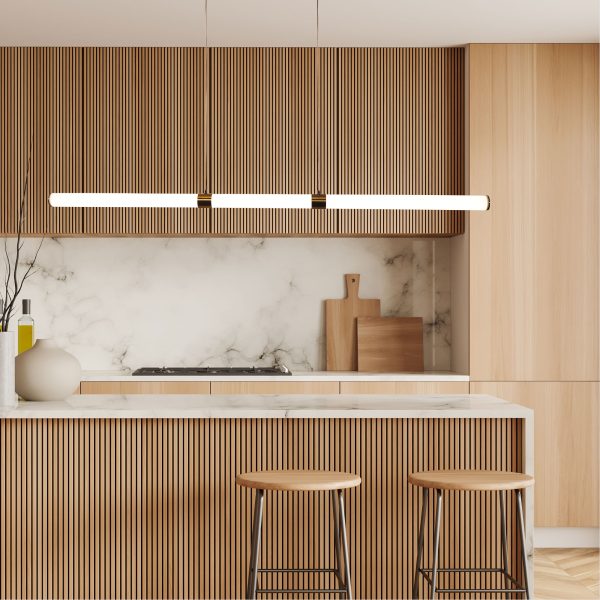 Oriel Lighting KALLITA Opal Matt TriColour LED Linear Pendant