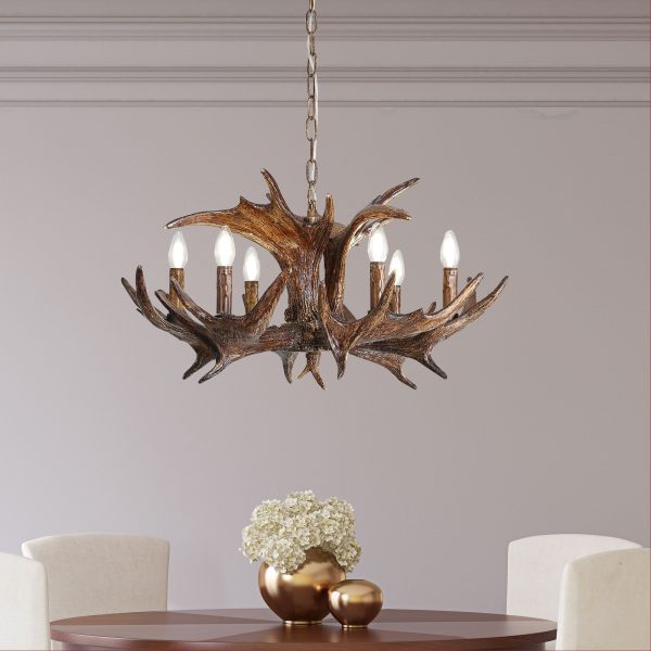 Oriel Lighting RAMURE Deer Antler Designer Pendant