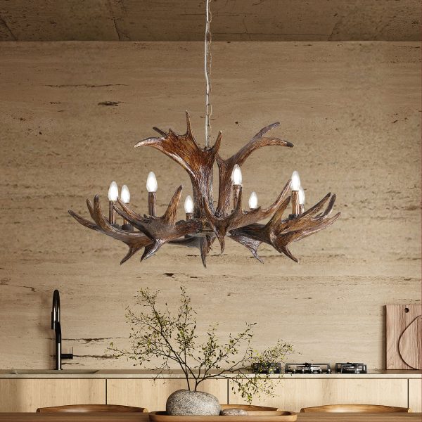 Oriel Lighting RAMURE Deer Antler Designer Pendant
