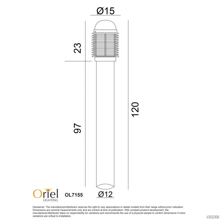 Oriel Lighting VELIKA IN-GROUND Bollard Light