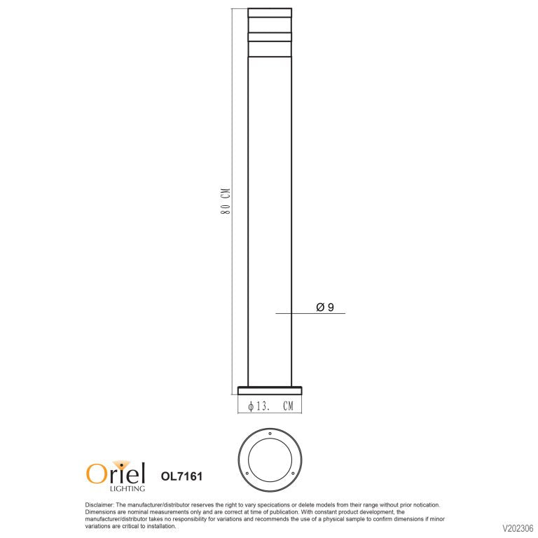 Oriel Lighting TOVE Bollard Light