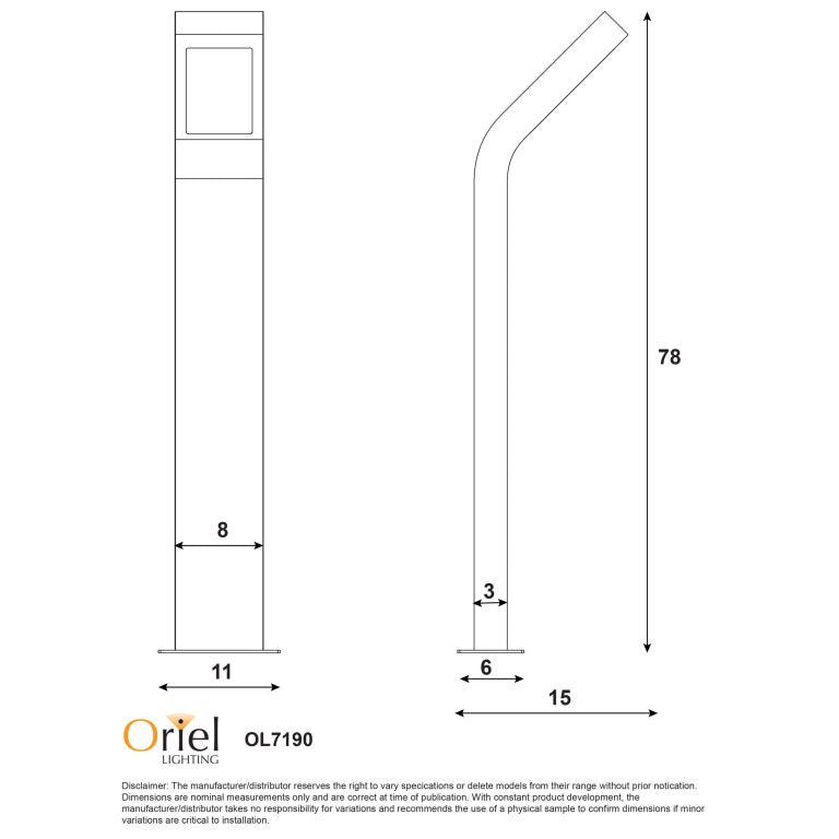 Oriel Lighting VANGUARD Bollard Light