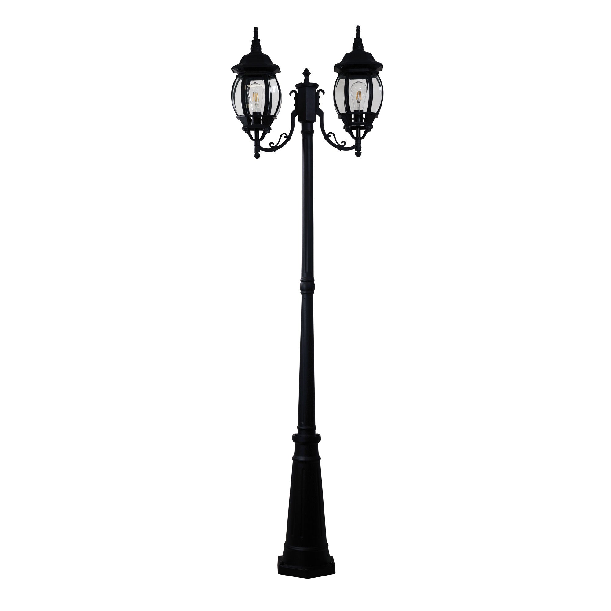 Oriel Lighting HIGHGATE TWIN BLACK