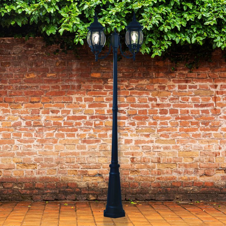 Oriel Lighting HIGHGATE TWIN BLACK