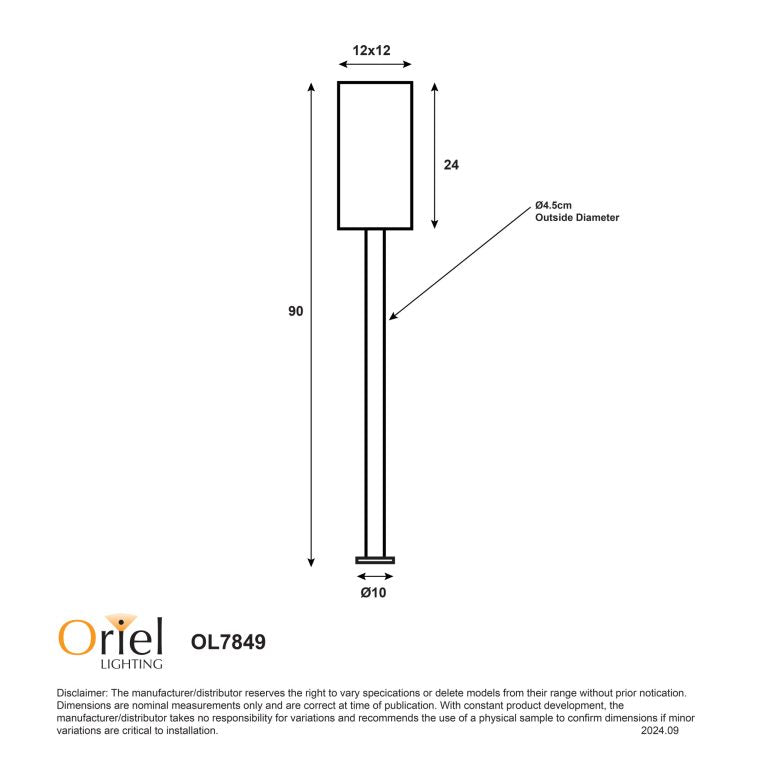 Oriel Lighting PANDORA BOLLARD LIGHT