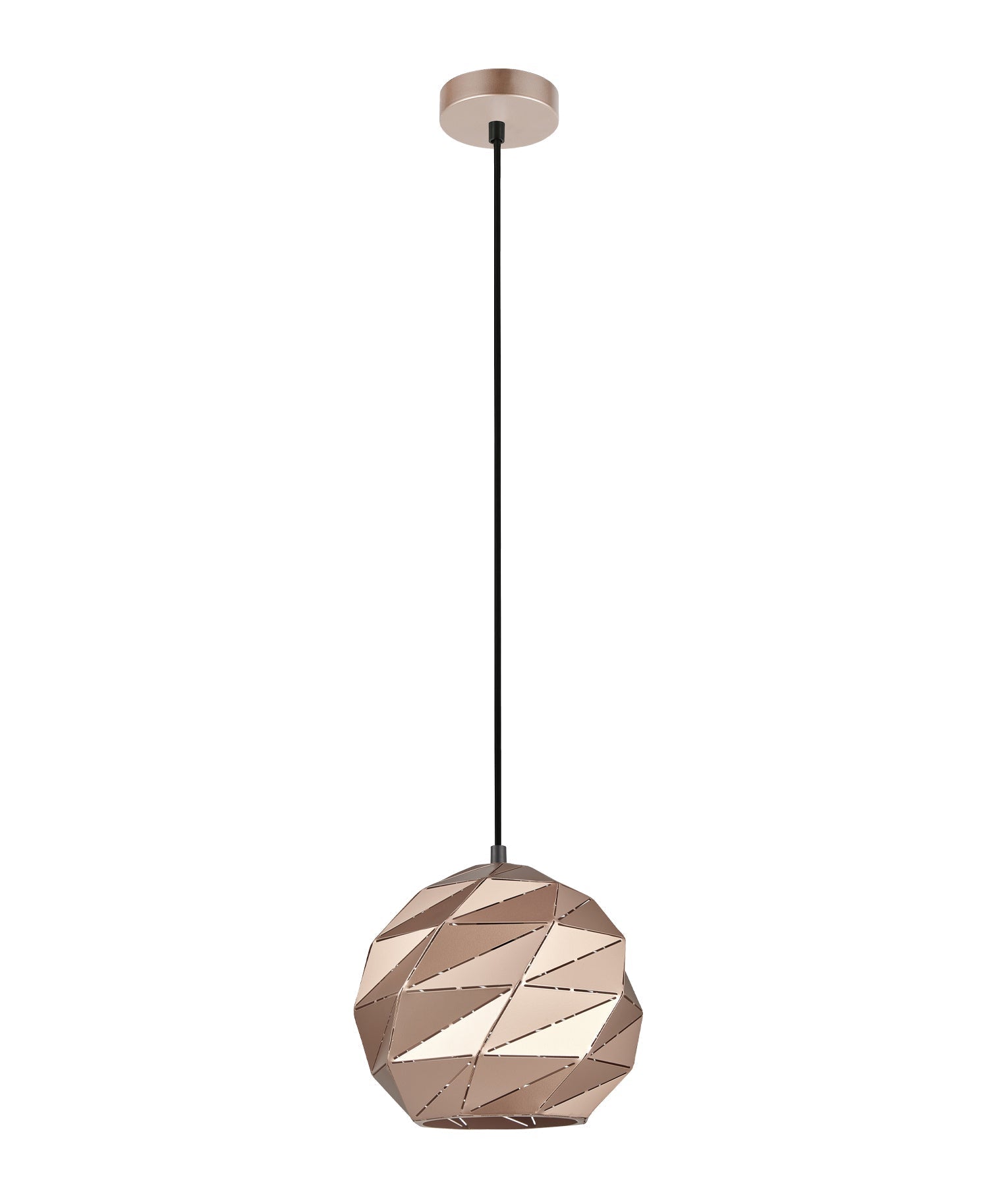 CLA Lighting: ORIGAMI: Interior Dome Carved Iron Origami Style Pendant Lights