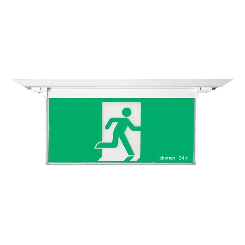 Elumen Palm LED Recessed Emergency Blade Exit Sign