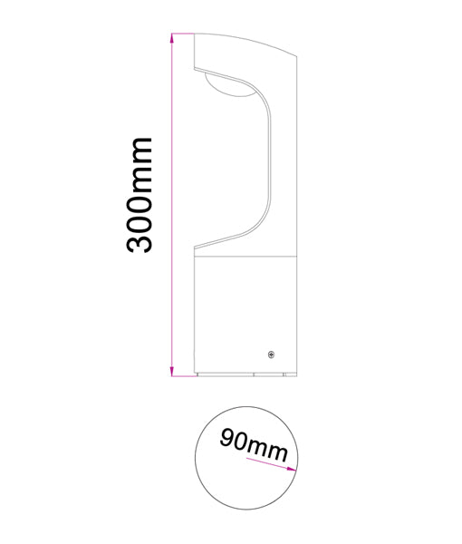 CLA SETH: LED Surface Mounted Bollard Light
