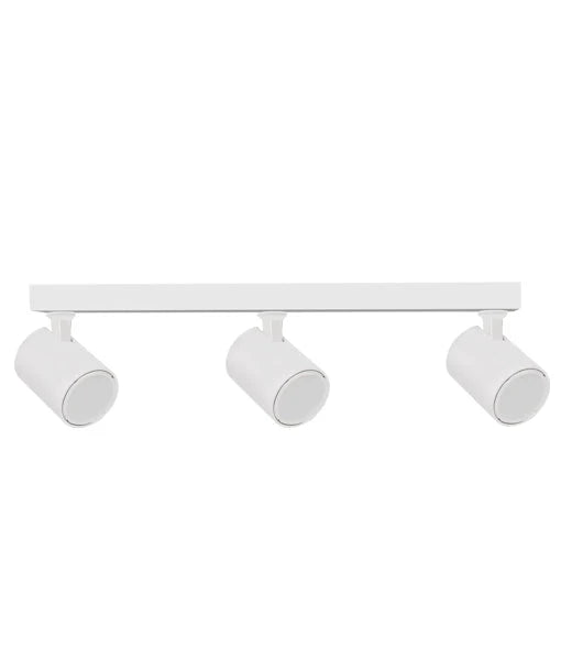 CLA Lighting: Interior GU10 Adjustable Bar Base Surface Mounted Spot 3X Lights White