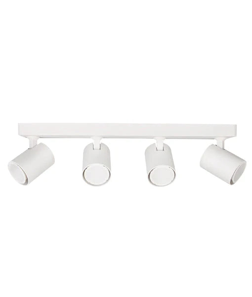 CLA Lighting: Interior GU10 Adjustable Bar Base Surface Mounted Spot 4X Lights White