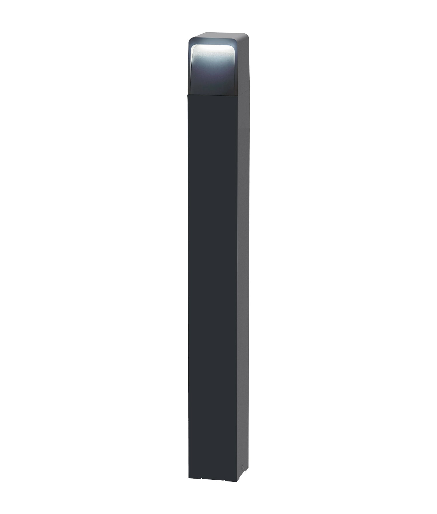 CLA TOREN: LED Tri-CCT Surface Mounted Dark Grey Bollard Light