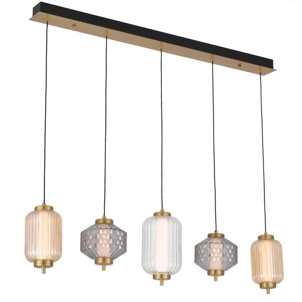 Telbix Lightings: TORSO 5 LIGHT BAR PENDANT