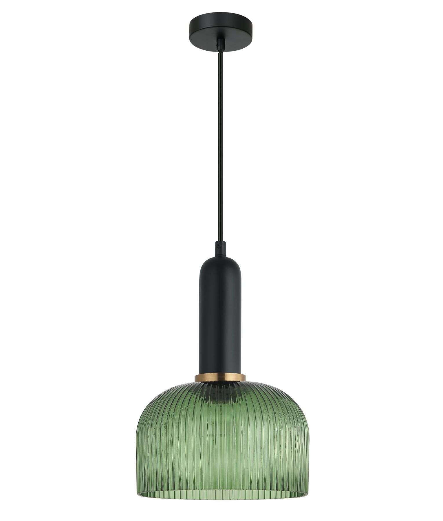 CLA Lighting-VINTAJ Retro Interior Ribbed Glass Pendant Lights