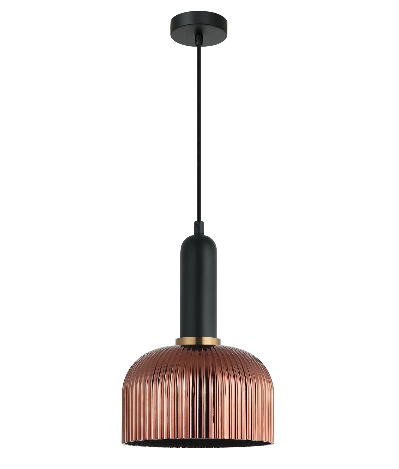 CLA Lighting-VINTAJ Retro Interior Ribbed Glass Pendant Lights
