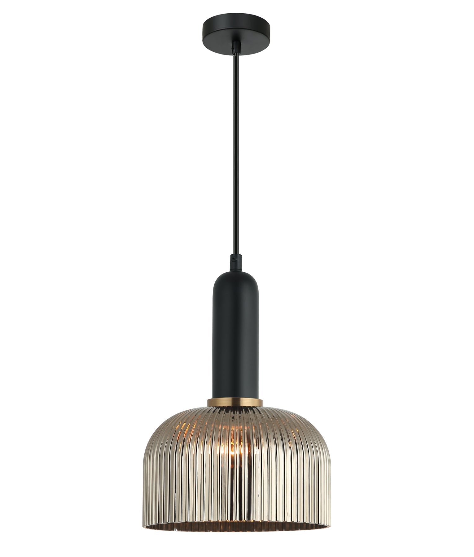 CLA Lighting-VINTAJ Retro Interior Ribbed Glass Pendant Lights