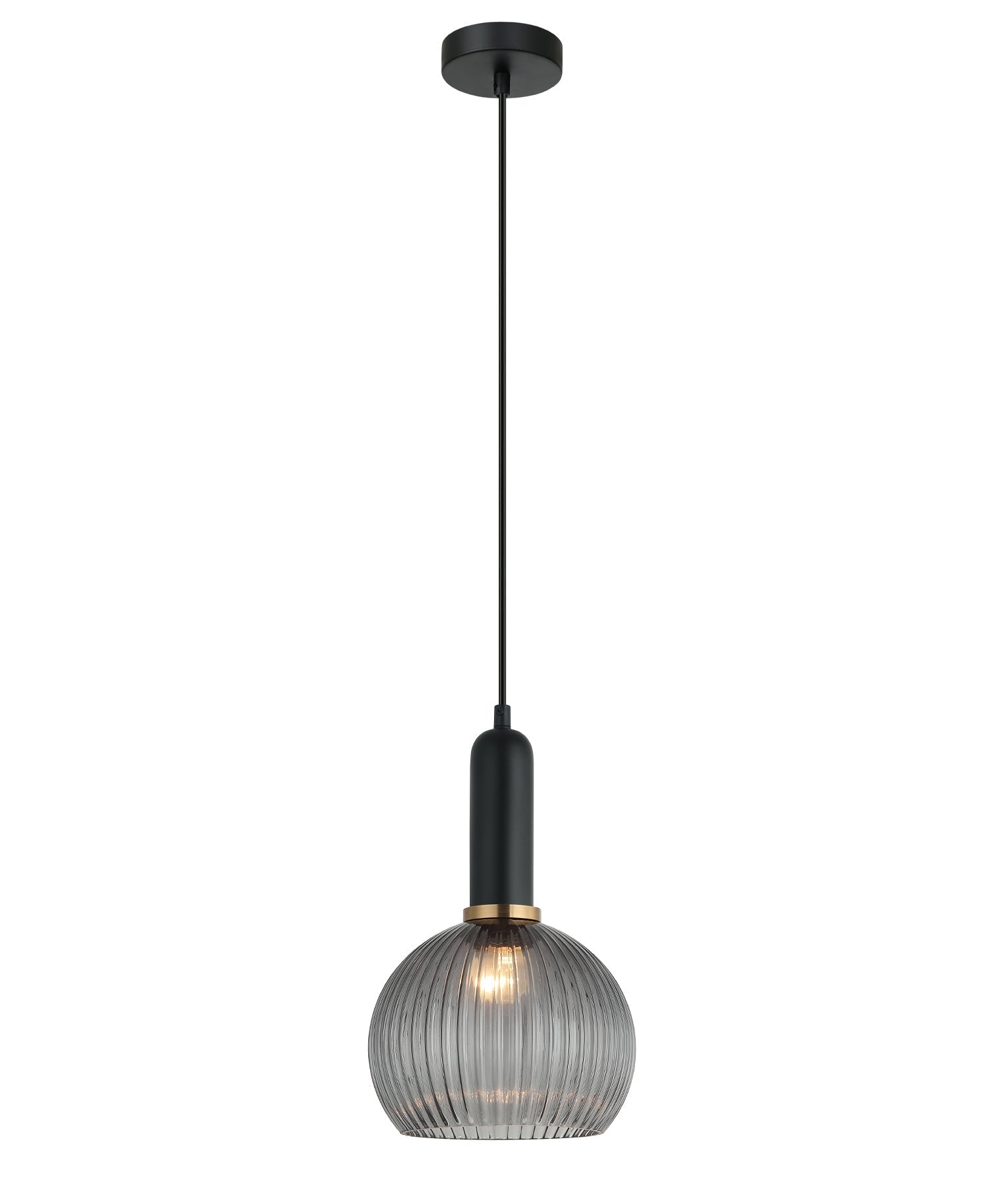 CLA Lighting-VINTAJ Retro Interior Ribbed Glass Pendant Lights