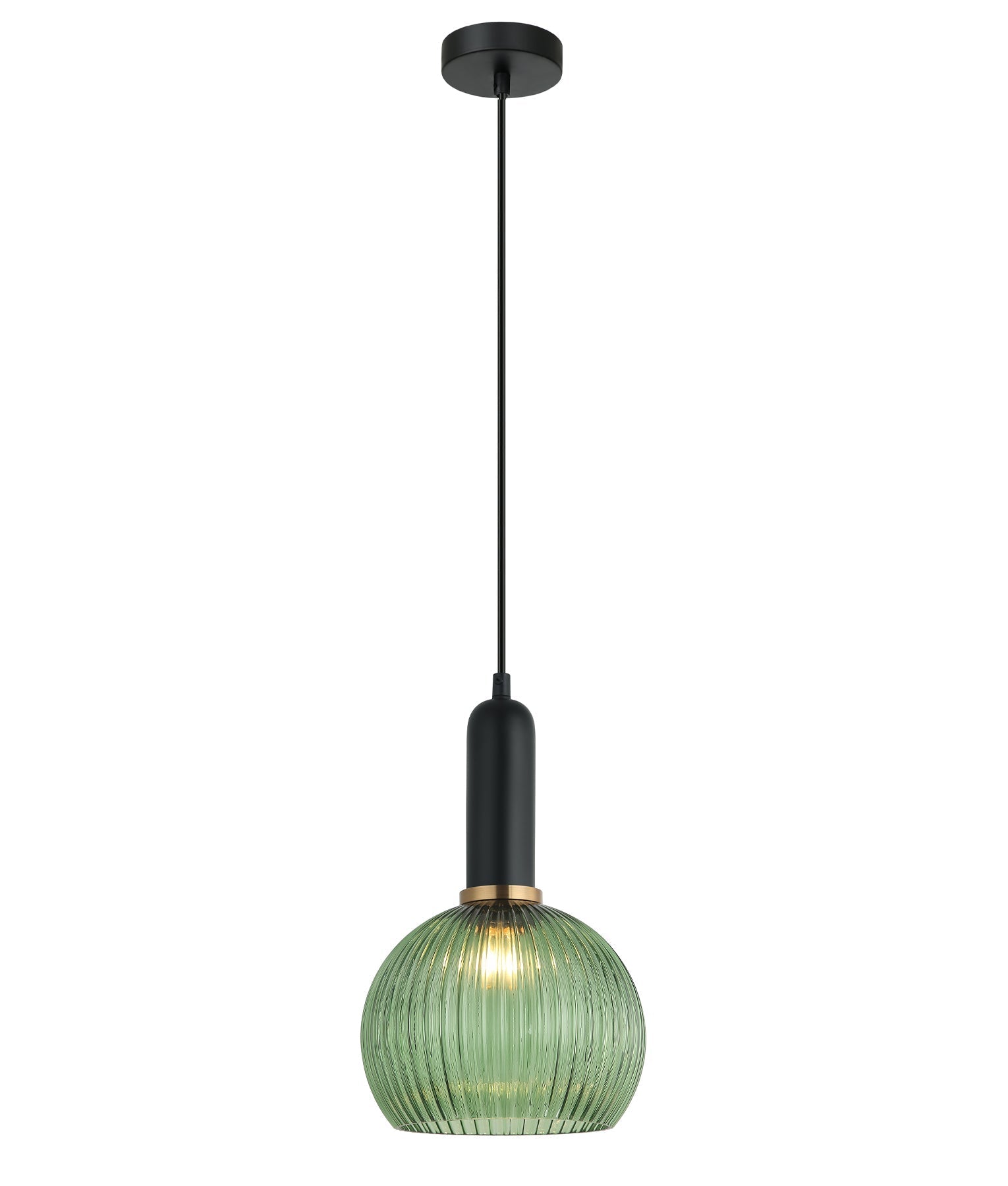 CLA Lighting-VINTAJ Retro Interior Ribbed Glass Pendant Lights