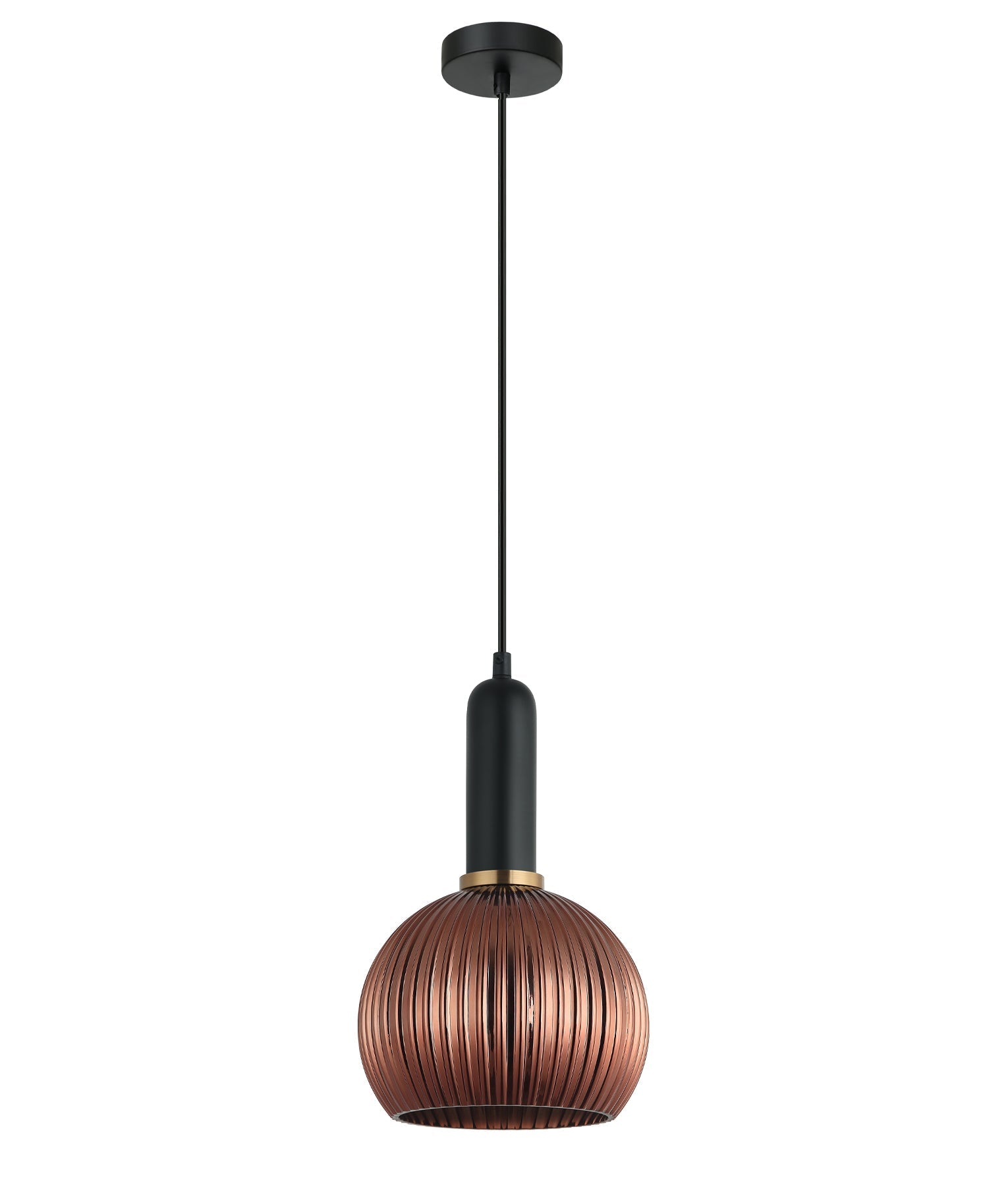 CLA Lighting-VINTAJ Retro Interior Ribbed Glass Pendant Lights
