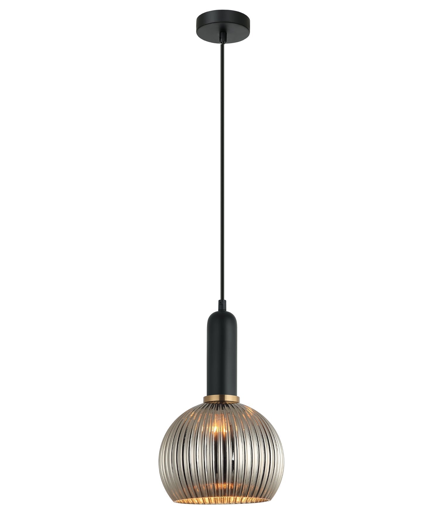 CLA Lighting-VINTAJ Retro Interior Ribbed Glass Pendant Lights