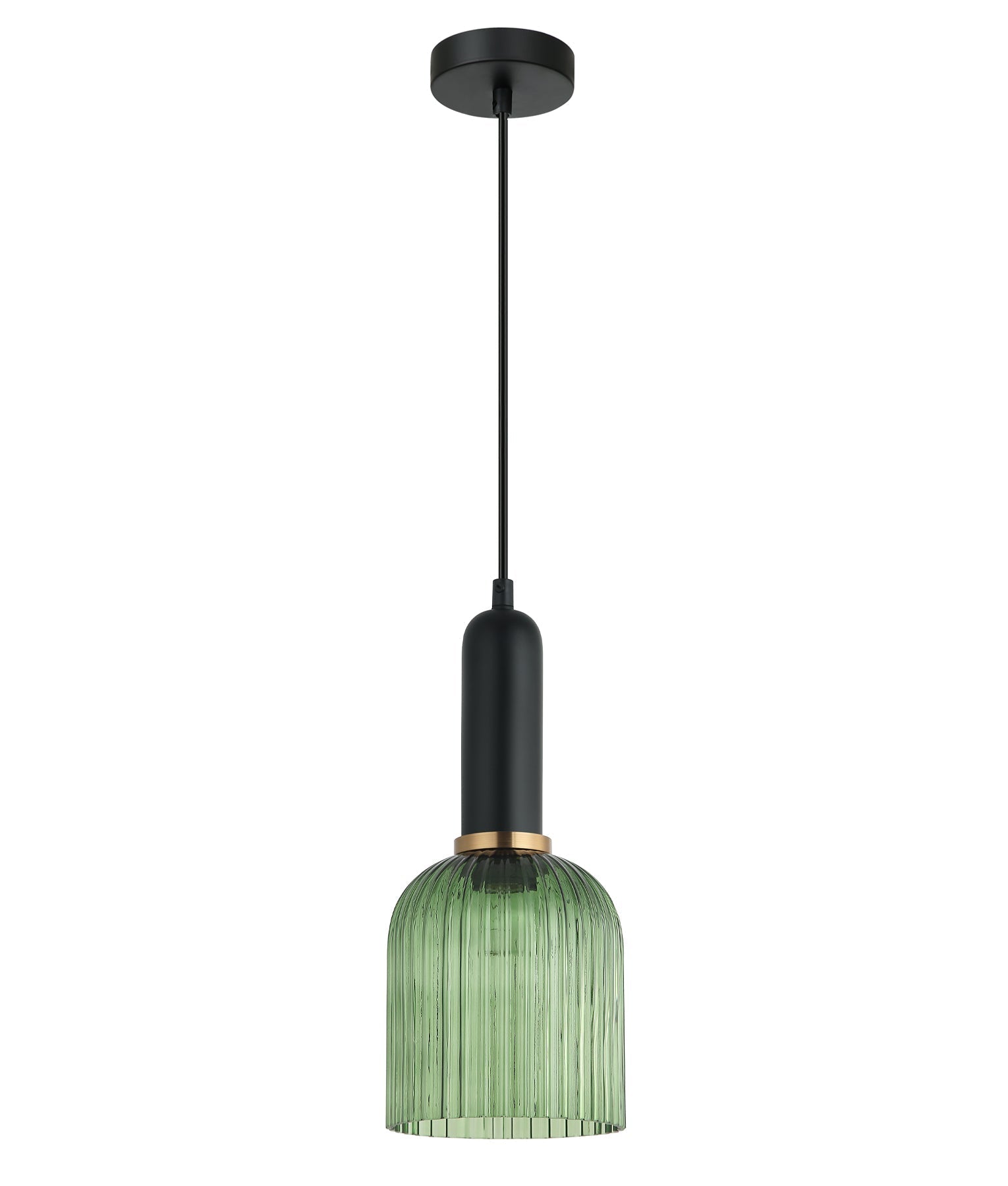 CLA Lighting-VINTAJ Retro Interior Ribbed Glass Pendant Lights