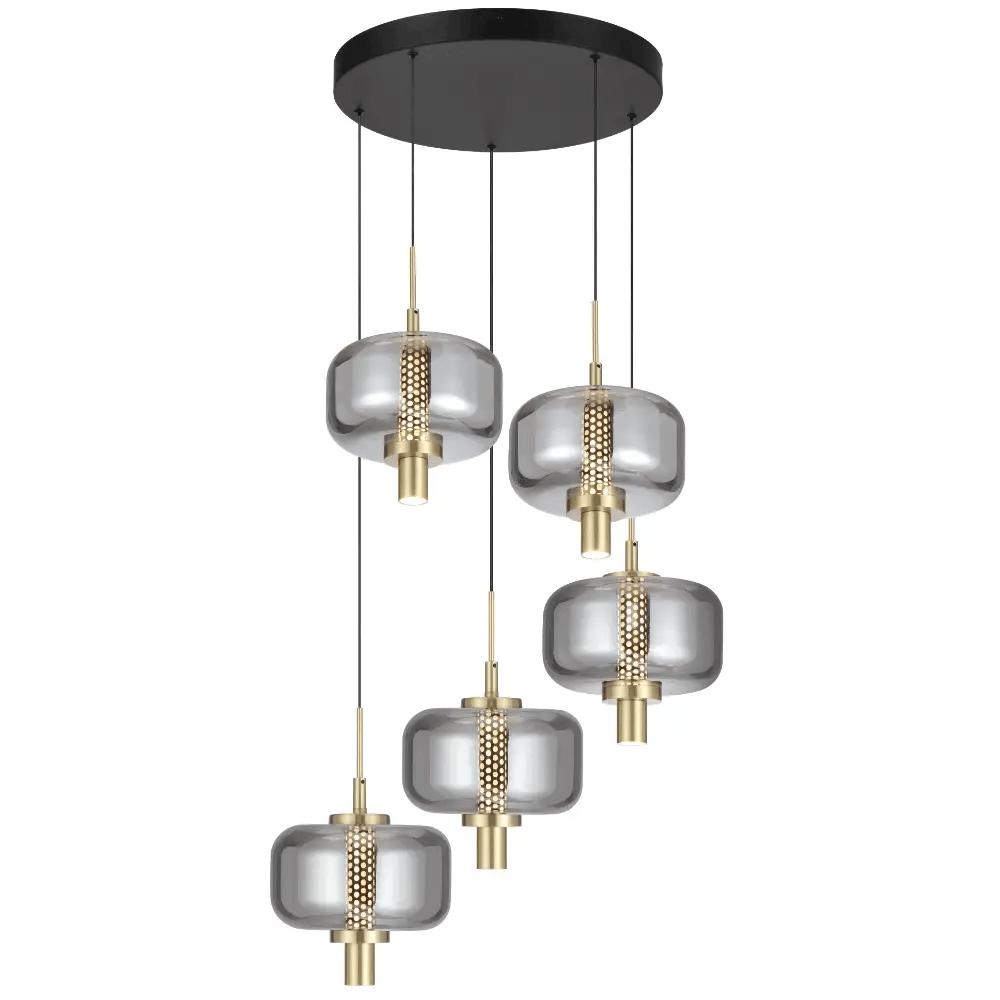 Telbix: VOLEN 1, 4 & 5 LIGHT PENDANT