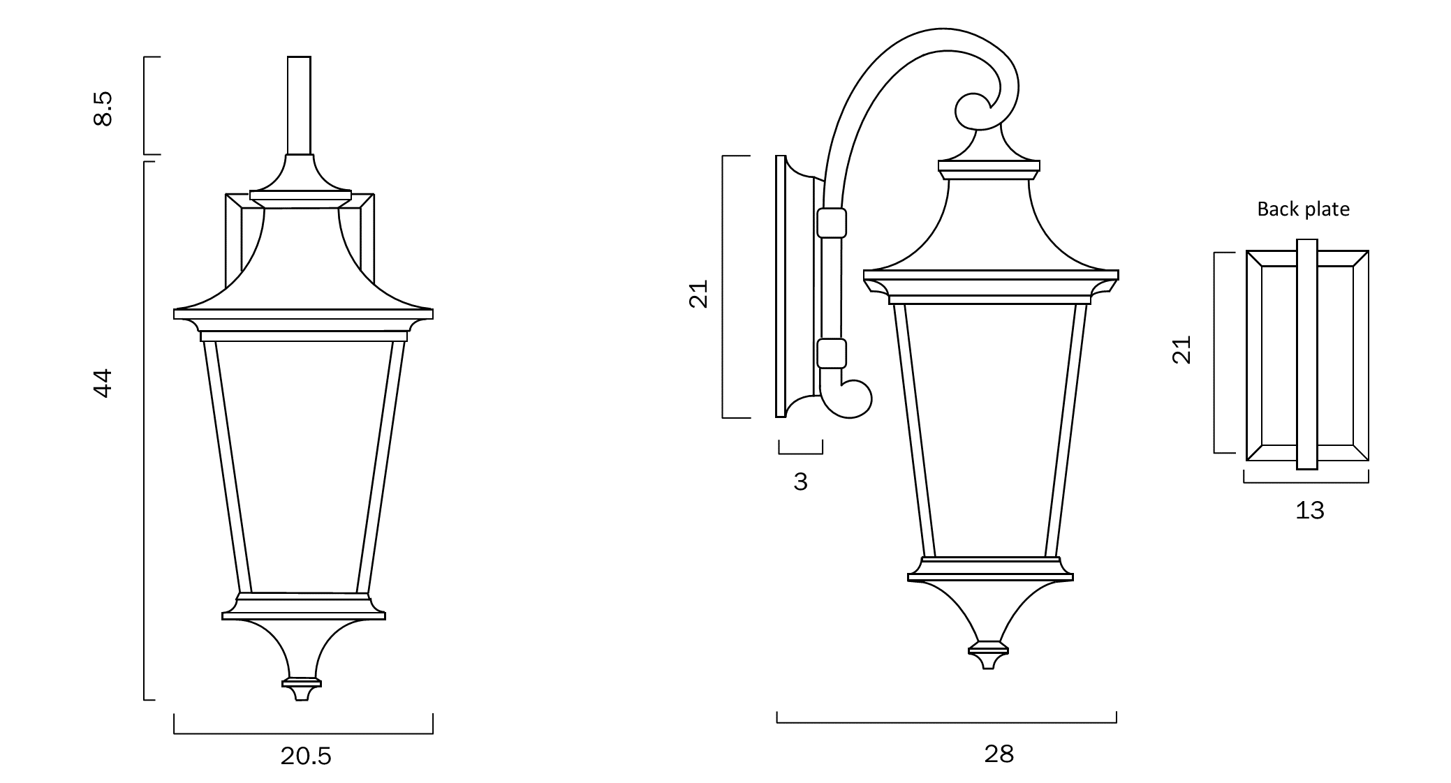 Telbix: WESTIN EXTERIOR WALL LIGHT
