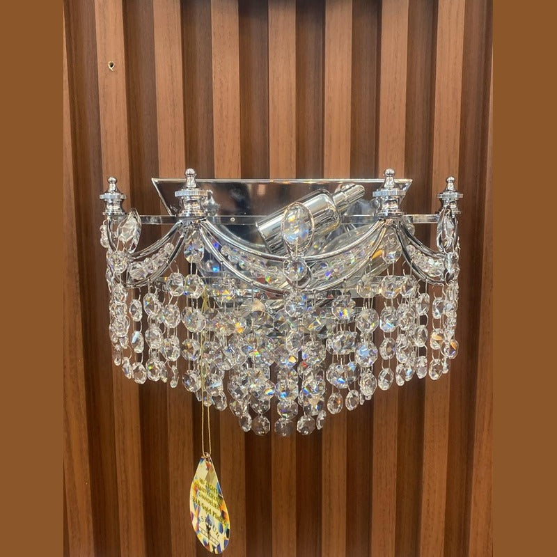 Vencha W-702-2L-14-CH Genuine Asfour Crystal Wall Light