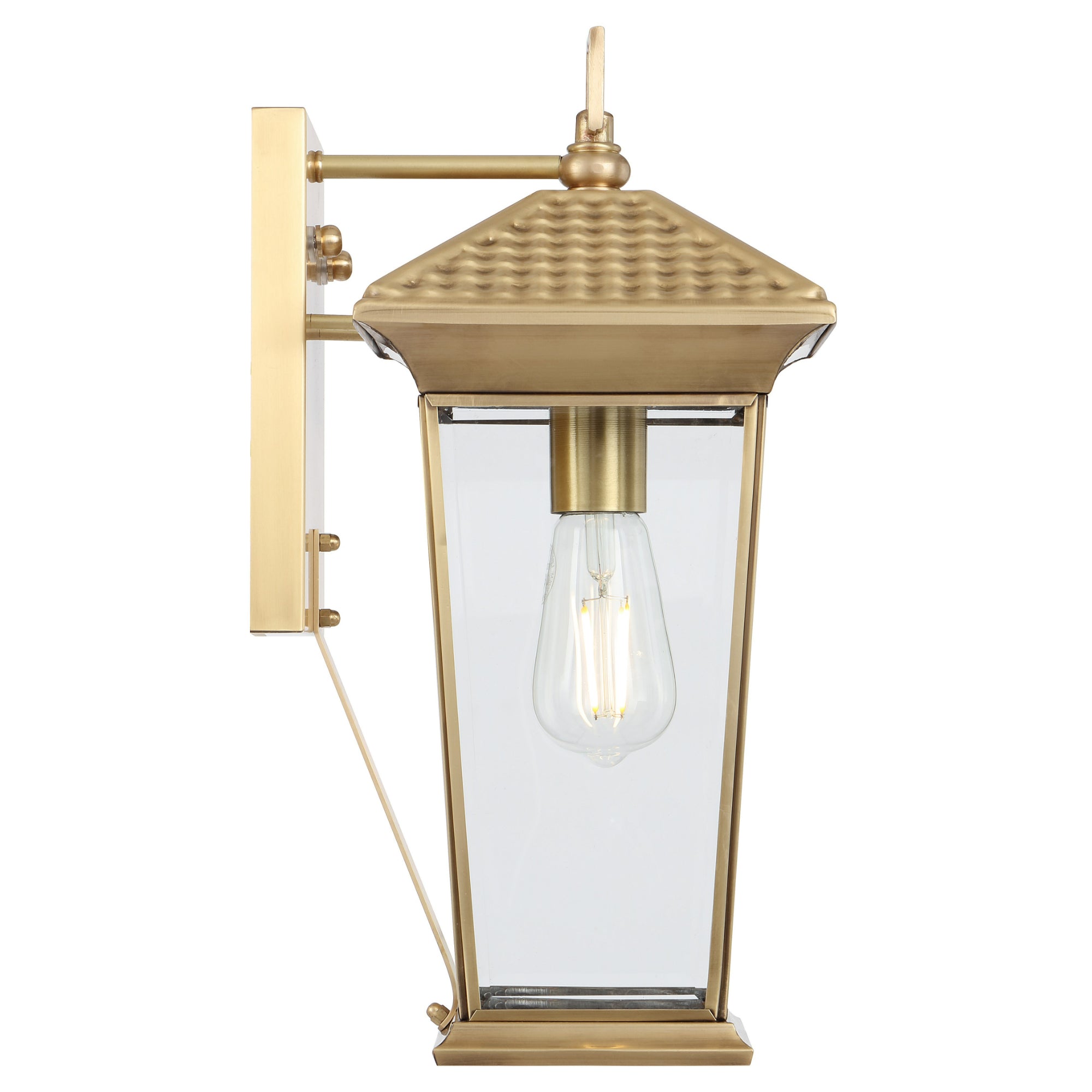 Telbix: ZELDIN 40 EXTERIOR WALL BRACKET Brass