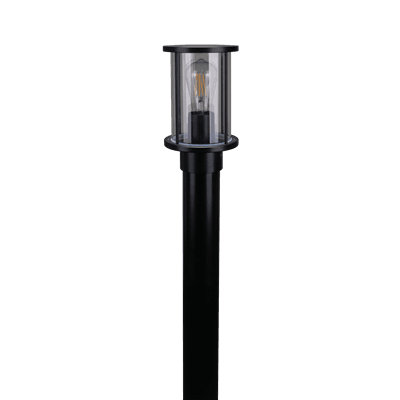 BL-400 HEAD C/W 1M POST BLACK
