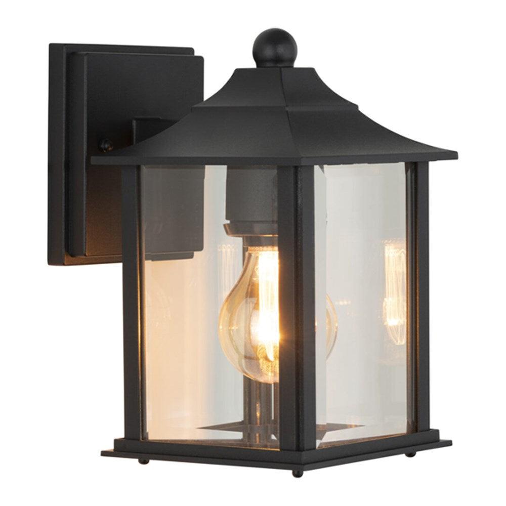 Mercator: Modern coach outdoor wall light in black