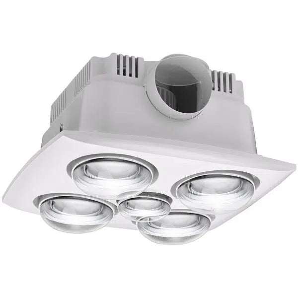 Martec Contour 4 3-in-1 Bathroom Heater with 4 Heat Lamps, Exhaust Fan and LED Light