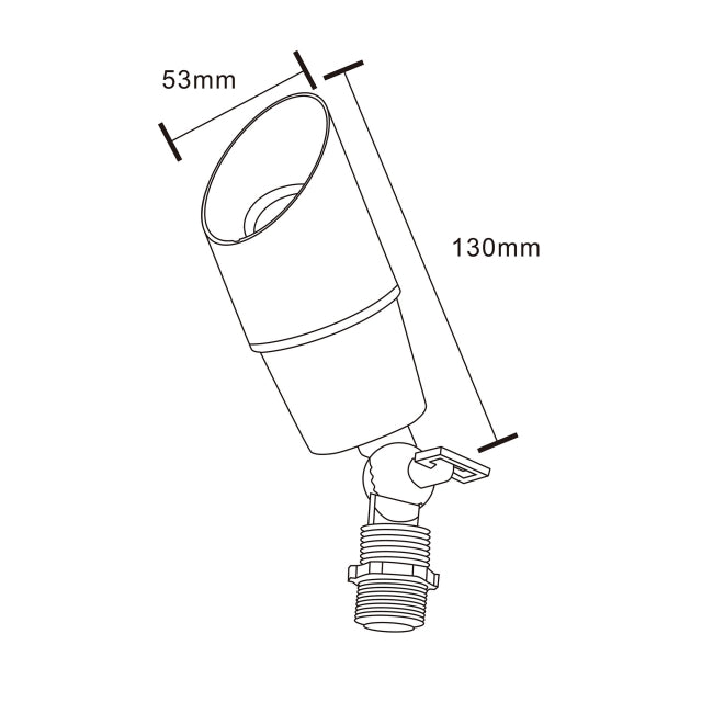 Pro Light Club Brass Directional Spotlight PSL2100WB