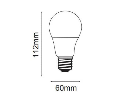 3A Lighting 9W A60 Tri-Colour LED Globe