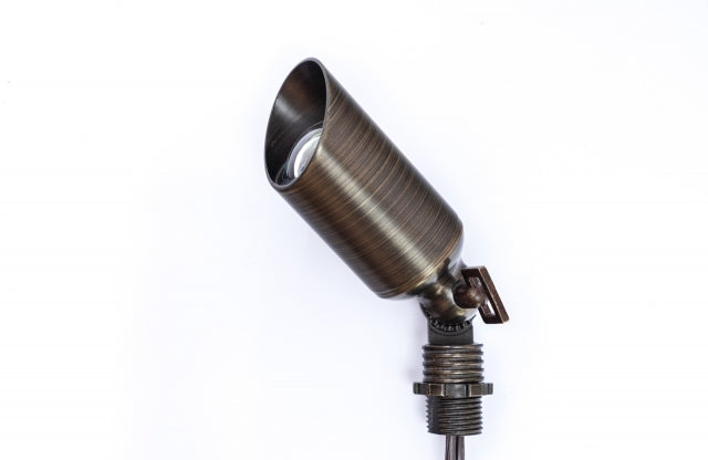 Pro Light Club Heavy Duty Cast Brass Spike With Light - PSL2905WB