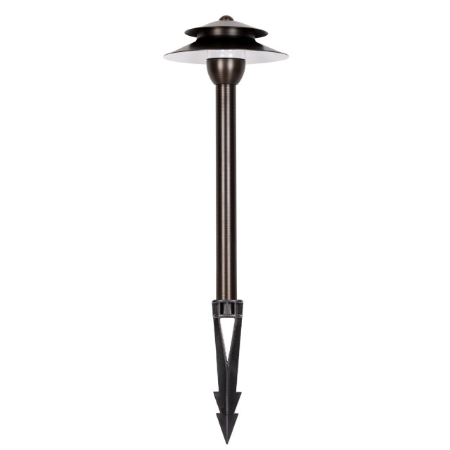 Pro Light Club Brass Two-Tier Path & Area Light PPL2306WB