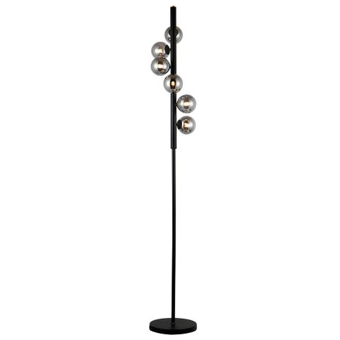 Vencha Midday-FL-6L Floor Lamp Black