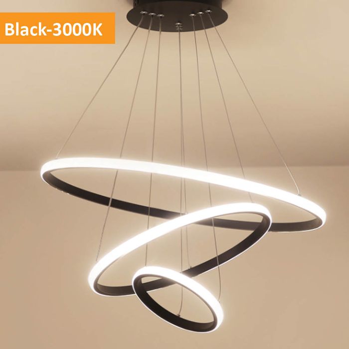 Vencha Lighting Crown 3 Ring Pendant Light
