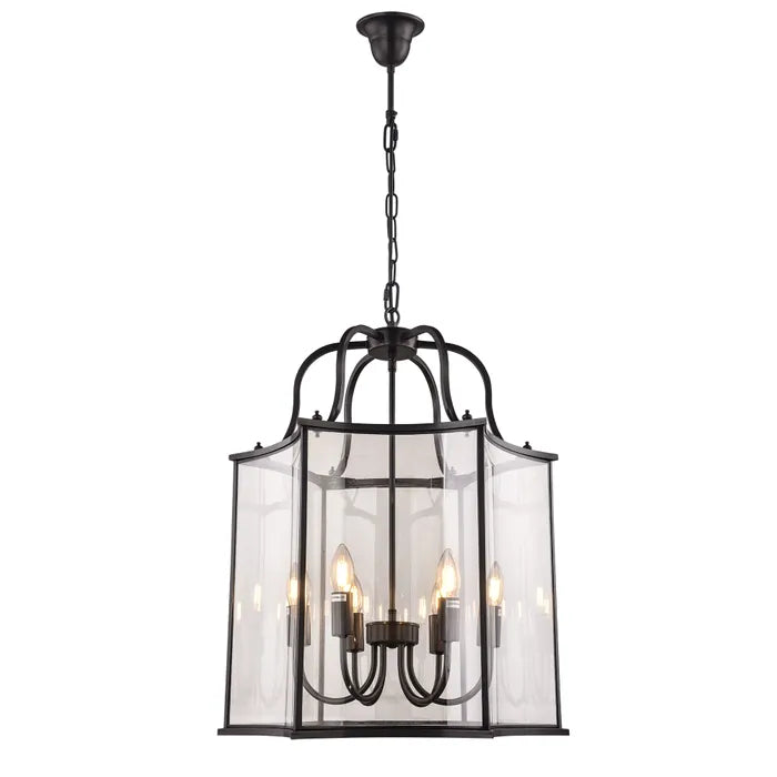 Vencha Lighting Brentwood Black Pendant Lights Large