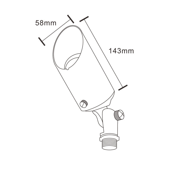 Pro Light Club Brass Directional Spotlight With Light - PSL2300WB