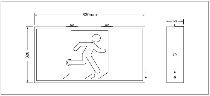 Lawell: JUMBO 40m Exit Light