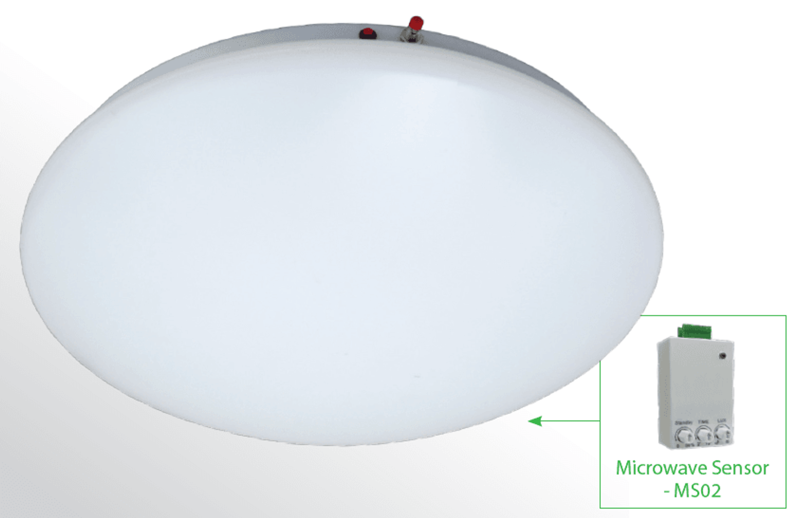 Lawell: OPAL PREMIUM Tri-colour Oyster Emergency Light with optional sensor