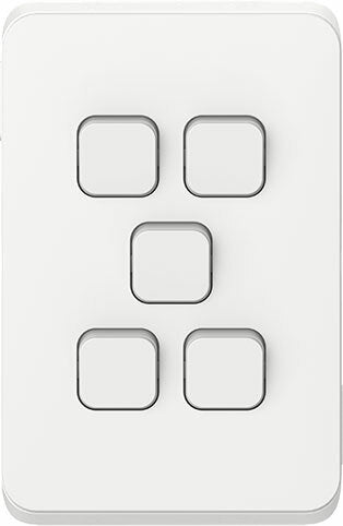 Clipsal Iconic 5 Gang Switch
SKU: CL3045VA-VW