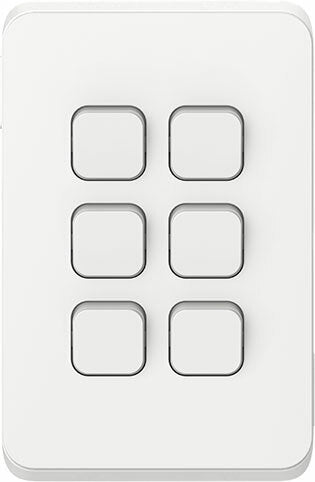Clipsal Iconic 6 Gang Switch
SKU: CL3046VA-VW