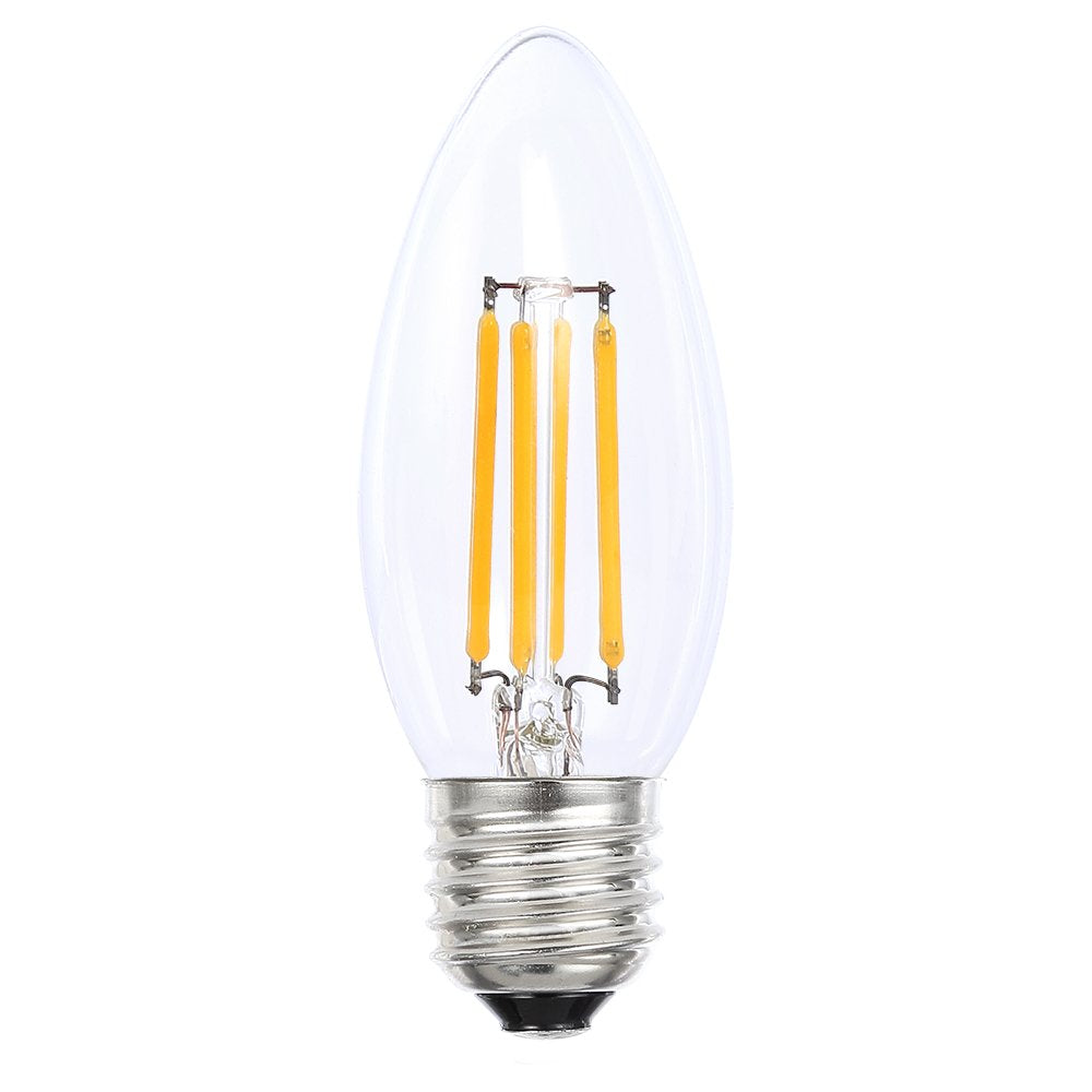 Lusion: Filament Candle Clear LED Globe 4W SES Dimmable 2700K