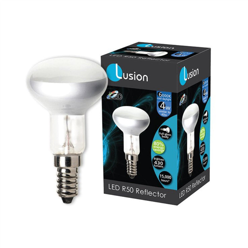 Lusion: R50 Halogen Reflector Diffused Globe 40W SES