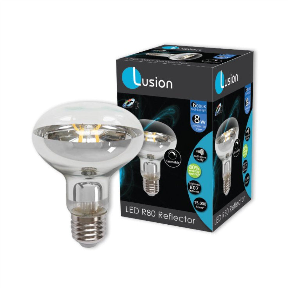 Lusion: R80 Halogen Reflector Diffused Globe 60W ES